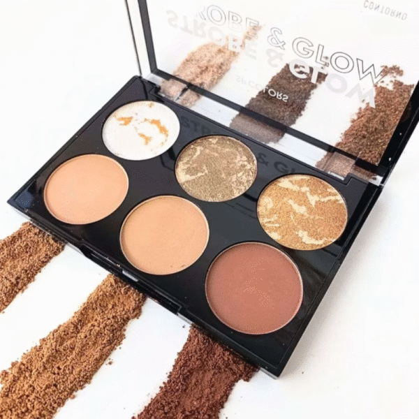Paleta De Iluminador Contorno E Bronzer SP Colors