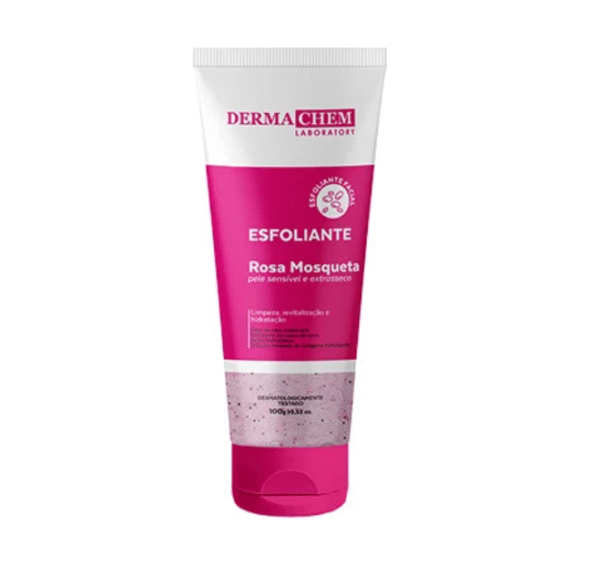 Esfoliante Facial Pele Sensível Rosa Mosqueta 100g Dermachem