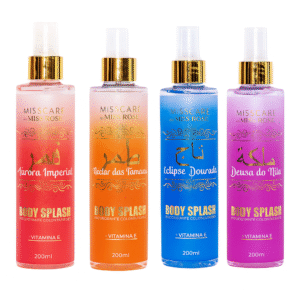 Body Splash Perfume Néctar Das Tâmaras Dourado Miss Rosê
