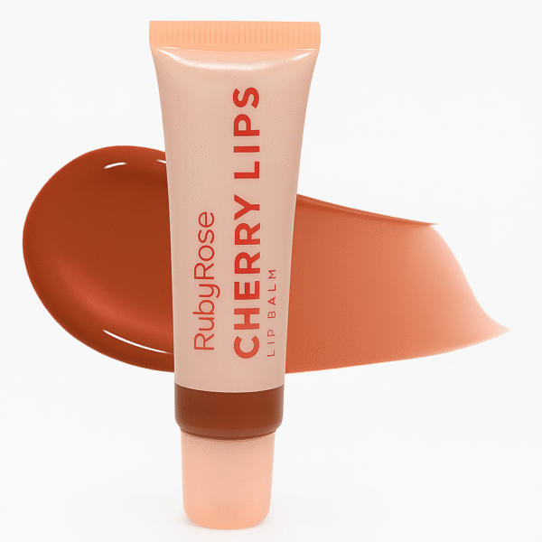 Gloss Lip Balm Cherry Lips Ruby Rose Linha Rosa Com Cor - Imagem 4