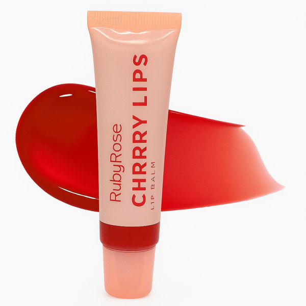 Gloss Lip Balm Cherry Lips Ruby Rose Linha Rosa Com Cor - Imagem 5