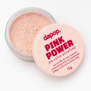 Pó Solto Ultrafino Pink Power Com Óleo D Rosa Mosqueta Dapop