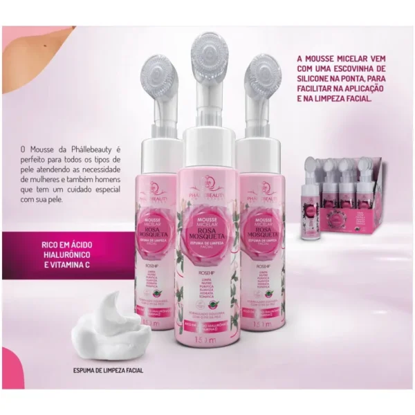 Mousse Micelar Antioleosidade 150ml Phállebeauty - Imagem 4