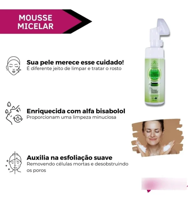 Mousse Micelar Antioleosidade 150ml Phállebeauty - Imagem 2