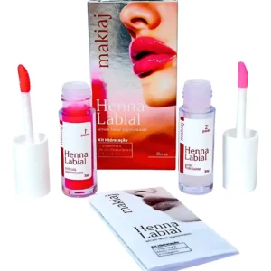 Gloss Henna Labial Makiaj - Rosa E Vermelha