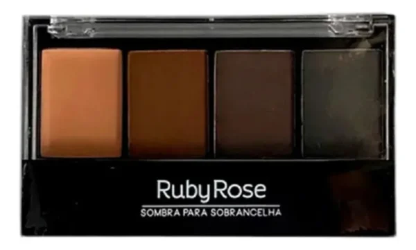 Trio Paleta De Sombras Para Sobrancelha Ruby Rose - Imagem 4