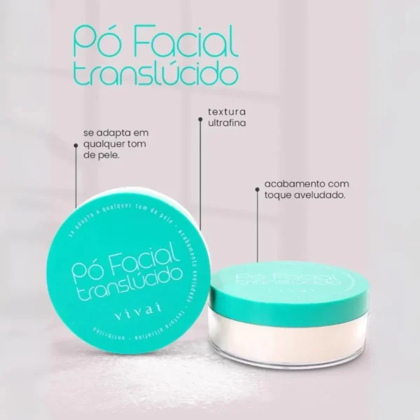 Base de maquiagem em pó Vivai Pó Translúcido - Imagem 5
