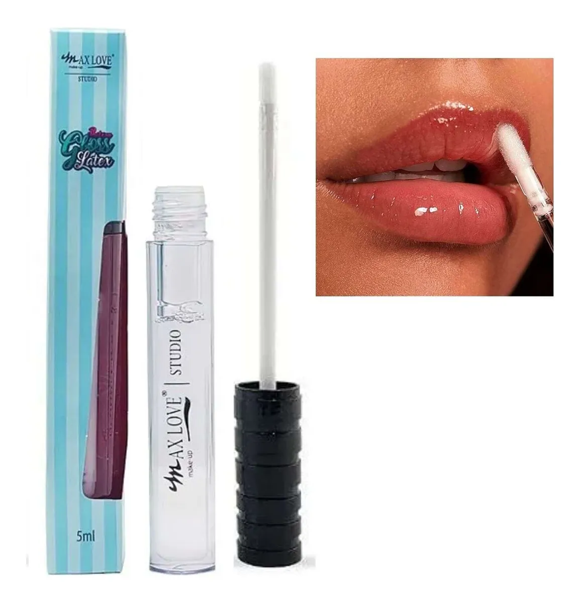 Batom Lip Gloss Labial Incolor Latex Max Love