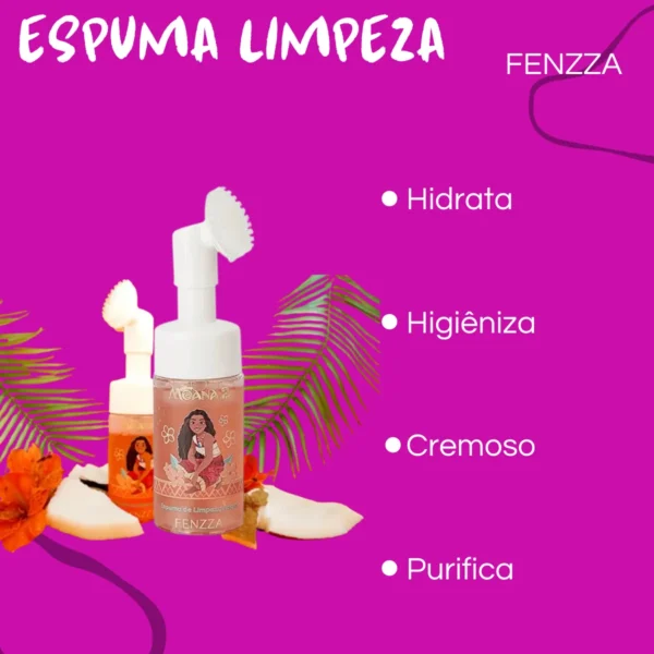 Espuma Limpeza Facial 110ml Moana - Fenzza - Imagem 2