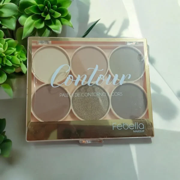 Febella Paleta De Contorno Estojo B Sombras Para Olhos - Imagem 3