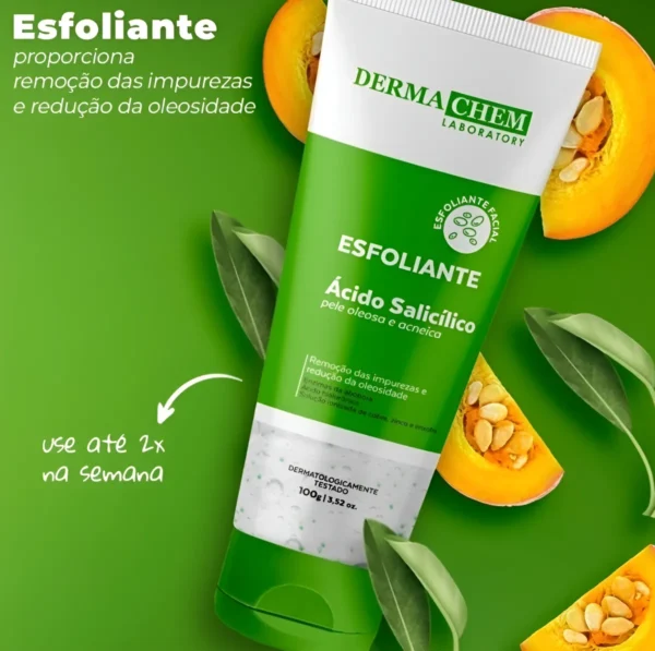 Esfoliante Facial P/ Pele Oleosa Ácido Salicílico Dermachem - Imagem 3