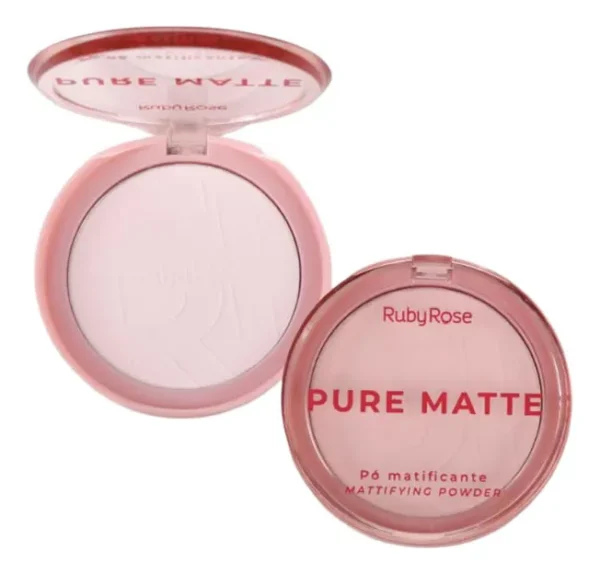 Pó Compacto Pure Matte Ruby Rose Linha Rosa Matificante - 6.5g