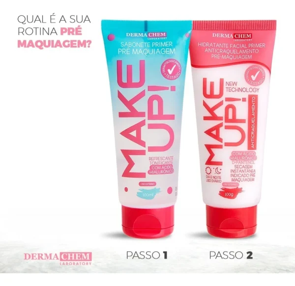 Hidratante Primer Facial Secagem Rápida Make Up Dermachem - Imagem 6