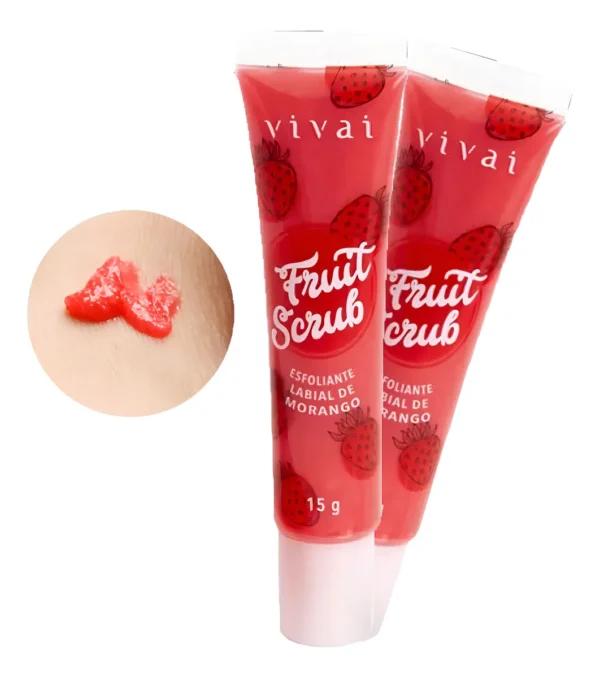 Esfoliante Labial Fruit Scrub Morango 3105 Vivai