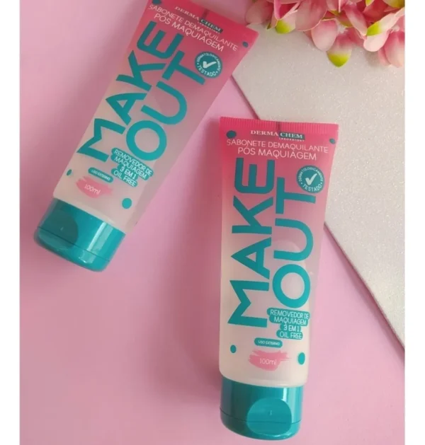 Sabonete Demaquilante Pós Maquiagem Makeout 3 Em 1 Dermachem - Imagem 2