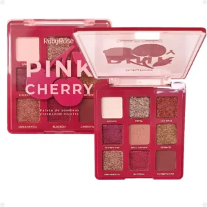 Paleta De Sombras Ruby Rose Pink Cherry 9 Cores