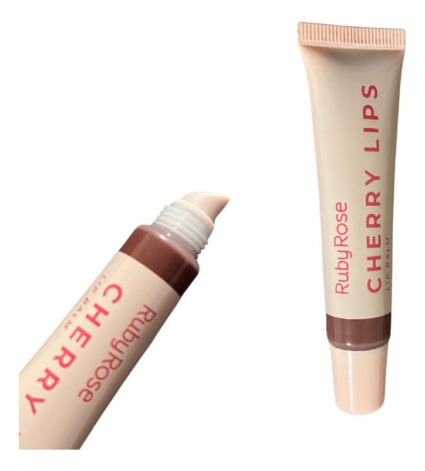 Gloss Lip Balm Cherry Lips Ruby Rose Linha Rosa Com Cor - Imagem 6