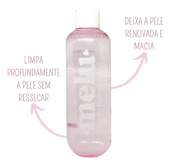 Água micelar Melu by Ruby Rose 200mL limpa renova todos os tipos de pele - Imagem 2