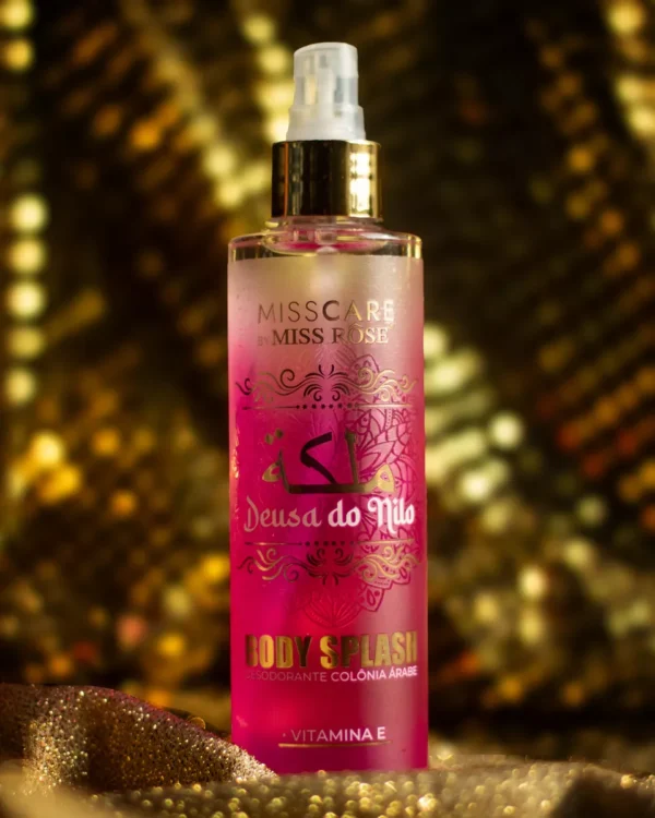 Body Splash Perfume Néctar Das Tâmaras Dourado Miss Rosê - Imagem 2
