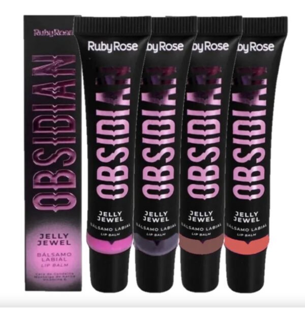 Gloss Jelly Jewel Obsidian Balm Bálsamo Labial - Ruby Rose