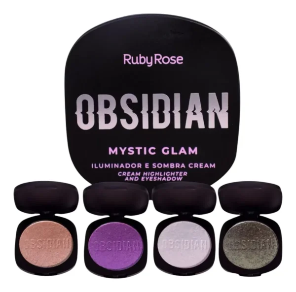 Iluminador Cremoso Obsidian By Ruby Rose Glam Perfeito