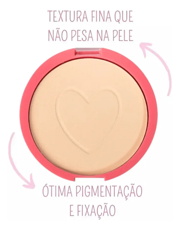 Base De Maquiagem Pó Compacto Melu Cobertura Média Aveludado - Imagem 2