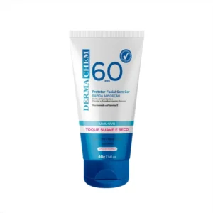 Protetor Solar Rosto Fps 60 Sem Cor 40g Dermachem