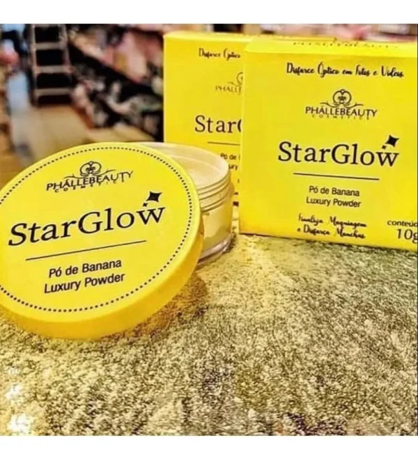 Pó Banana Finaliza Maquiagem Star Glow Phallebeauty - Imagem 4