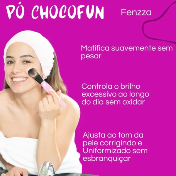 Pó Facial Solto Choco Fun Fenzza - Imagem 6