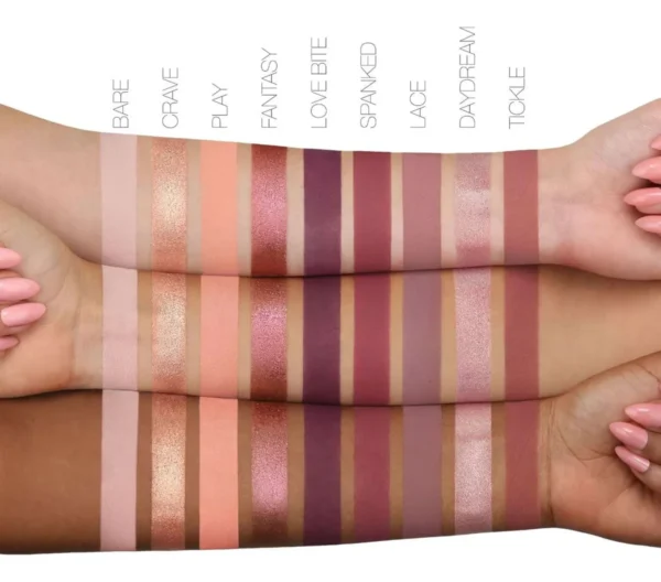 Paleta Sombra Rose New Nude 18 Cores Glitter Mate C/ Espelho - Imagem 5