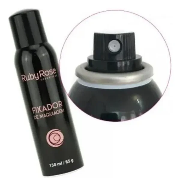 Spray Fixador De Maquiagem 150ml Ruby Rose - Imagem 2