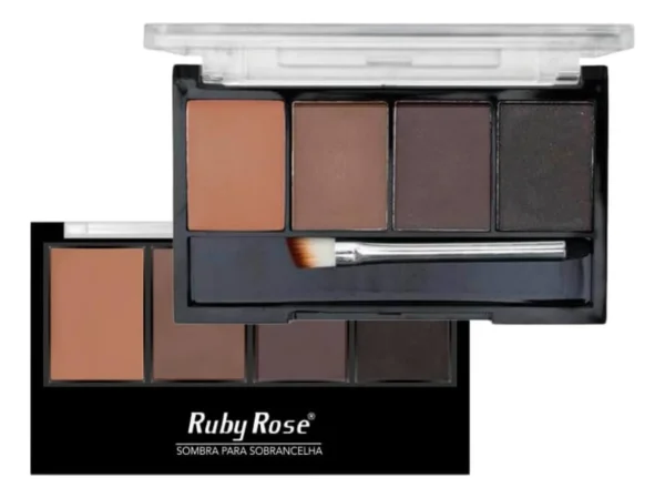 Trio Paleta De Sombras Para Sobrancelha Ruby Rose - Imagem 6
