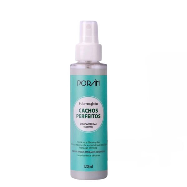 Spray Anti Frizz Uso Diário Cabelos C/ Cachos Perfeito Porán