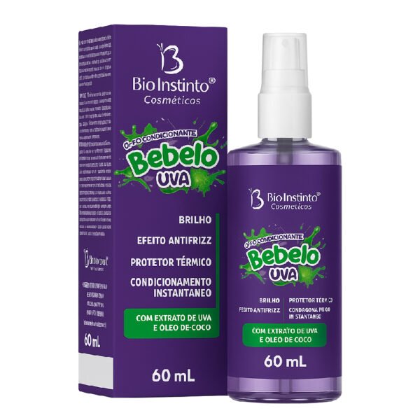 Óleo Capilar Condicionante Bebelo Uva 60Ml - Bio Instinto