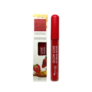 Lip Balm Gloss Sabor Morango Glow Love - Max Love