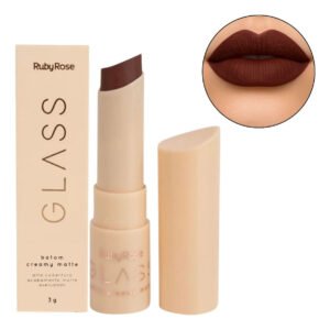 Batom Creamy Matte Glass - Ruby Rose